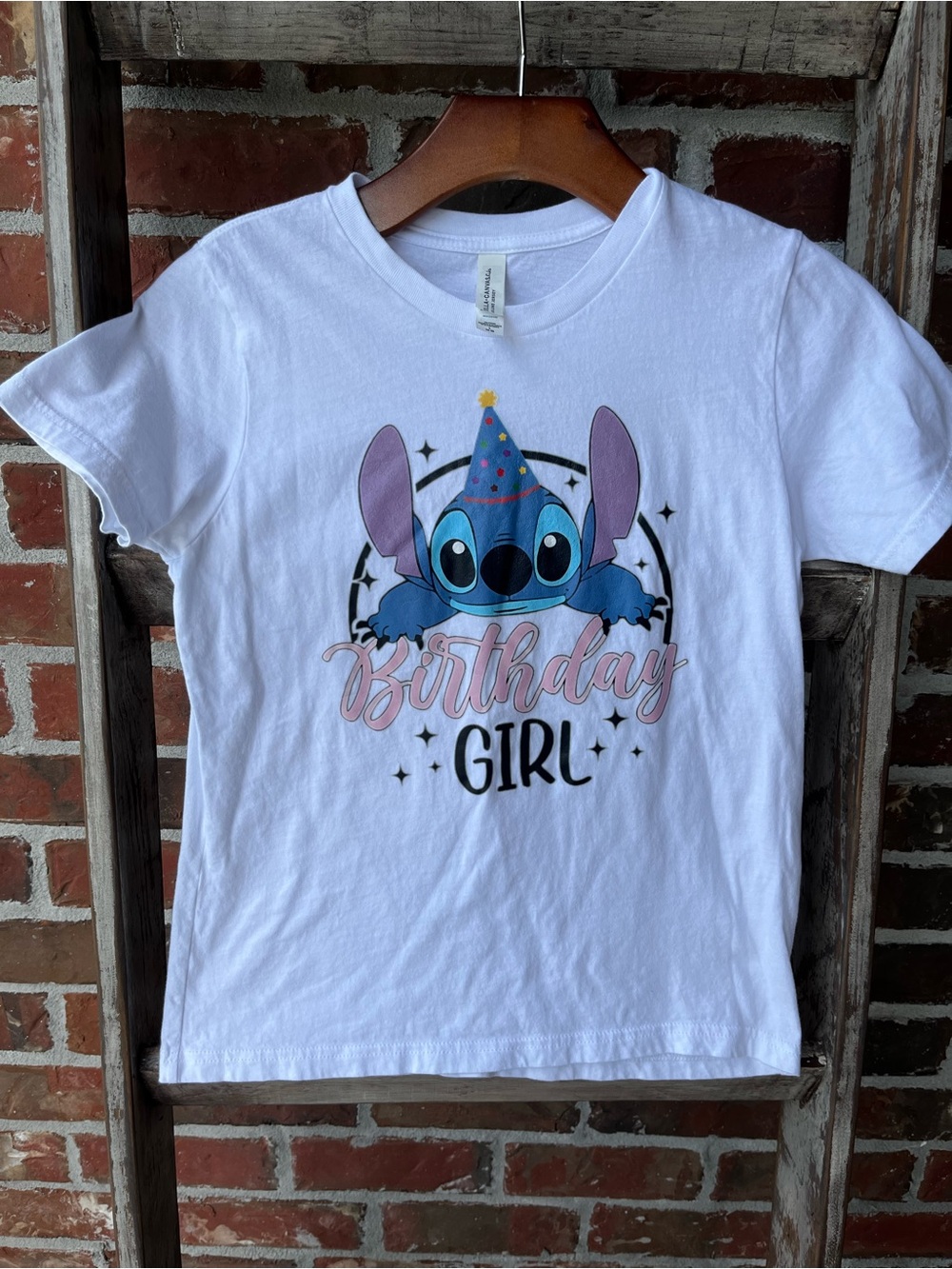 Bella + Canvas Airlume Jersey Stitch Birthday Girl T-Shirt Stitch Birthday Girl